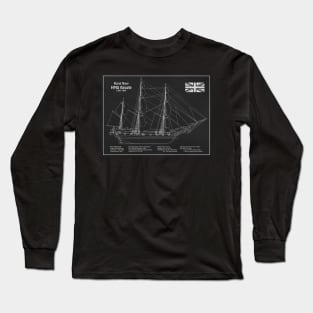Charles Darwin HMS Beagle Tall Ship - PDL Long Sleeve T-Shirt